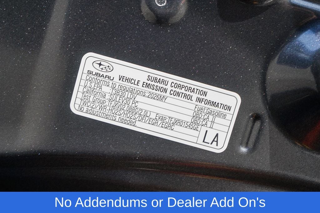 2026 Subaru IMPREZA Sport