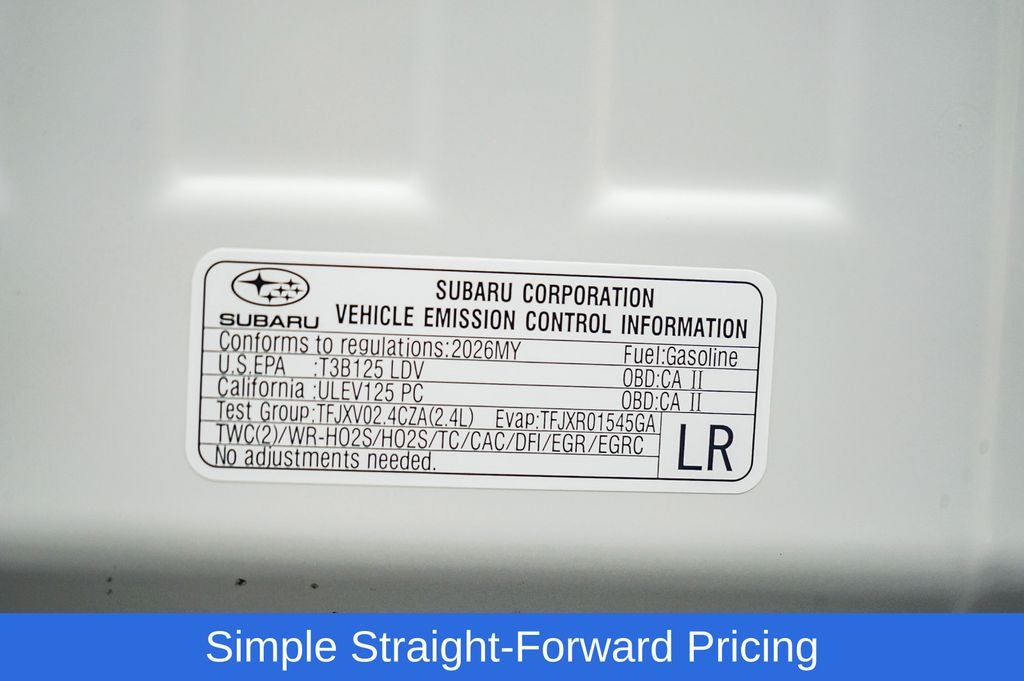 2026 Subaru WRX Premium