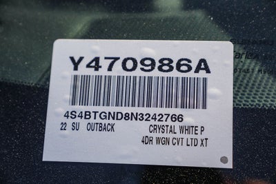 2022 Subaru Outback Limited XT