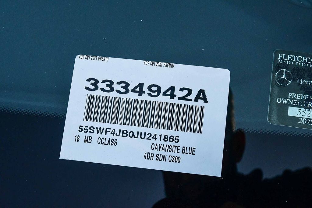 2018 Mercedes-Benz C-Class C 300