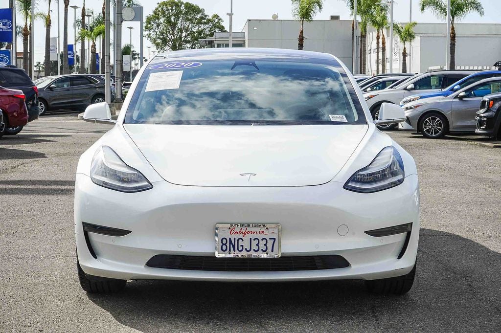 Used 2020 Tesla Model 3 Base with VIN 5YJ3E1EA5LF597495 for sale in Huntington Beach, CA