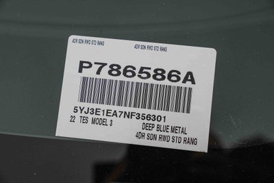 2022 Tesla Model 3 Base