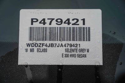 2018 Mercedes-Benz E-Class E 300