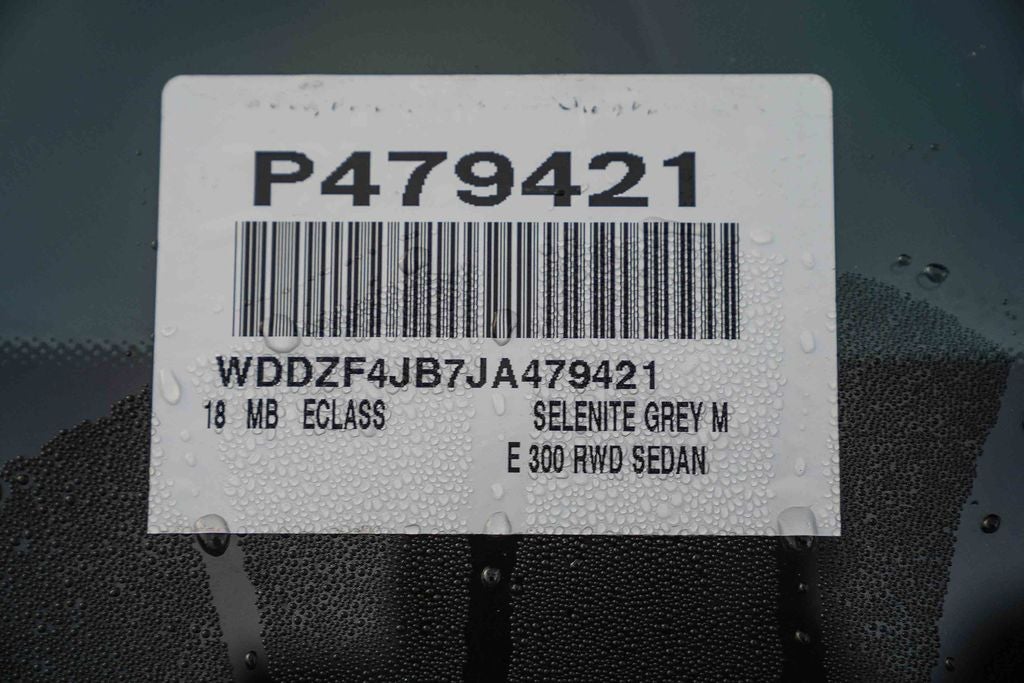 2018 Mercedes-Benz E-Class E 300