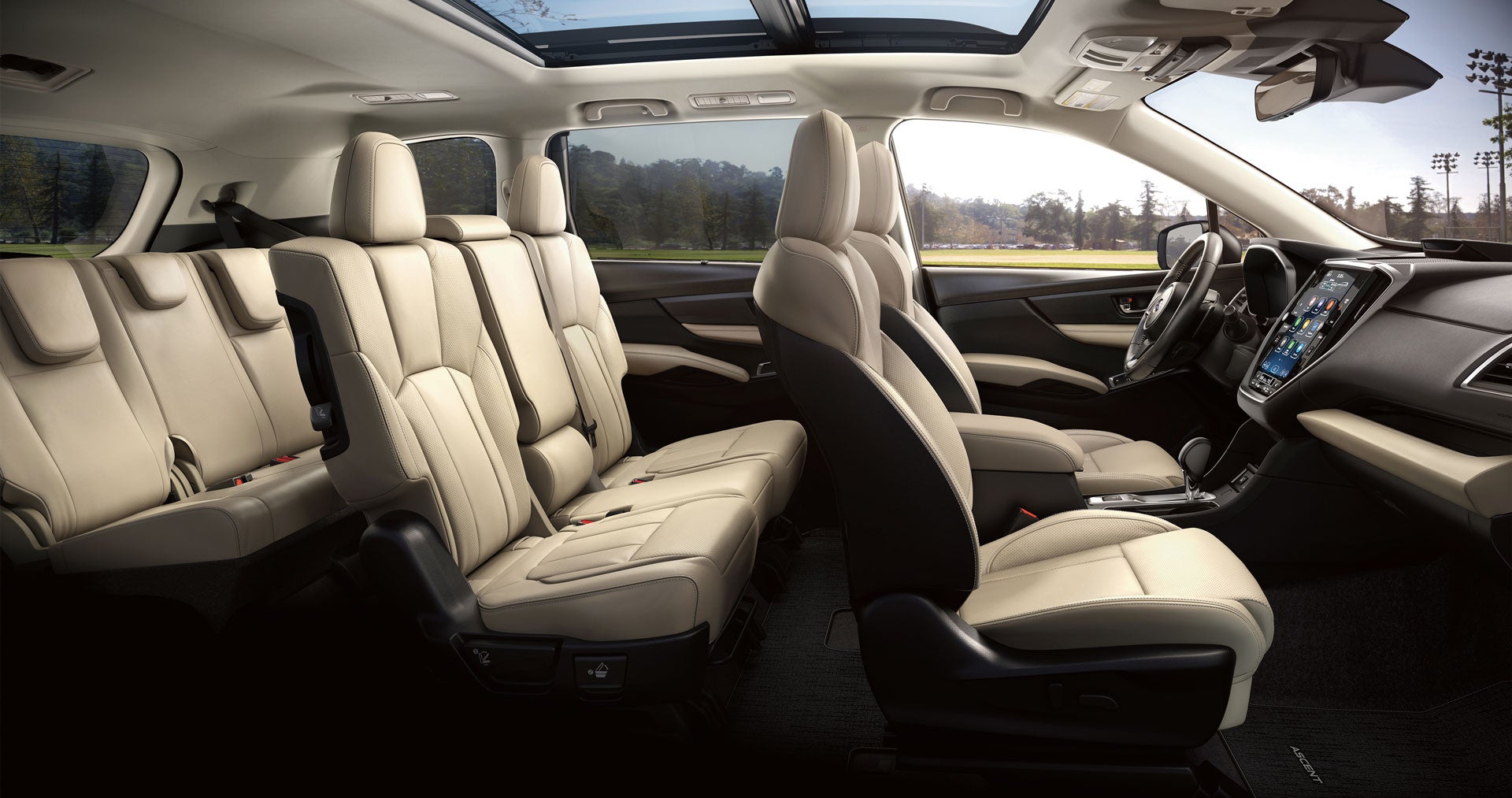 2026 Subaru Ascent Limited 8-Passenger Shown in Warm Ivory Leather