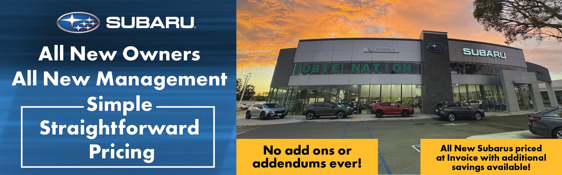 All new owners, all new management.