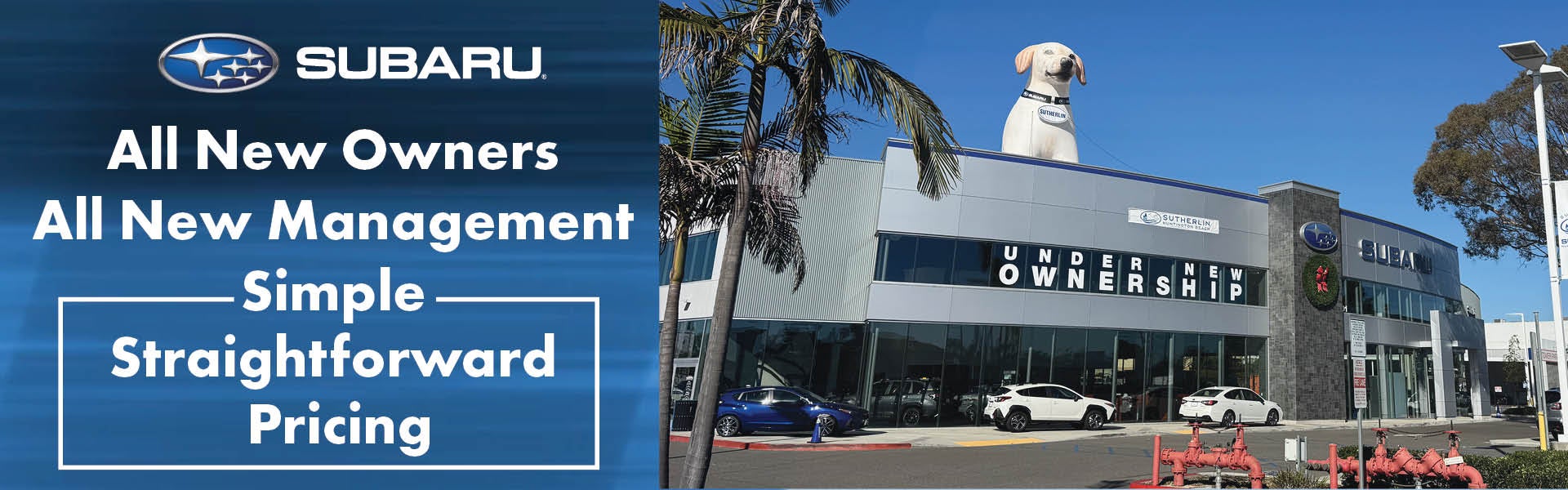 All new owners, all new management.