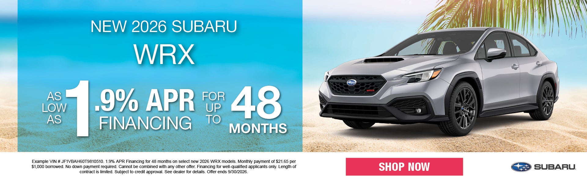 WRX Offer